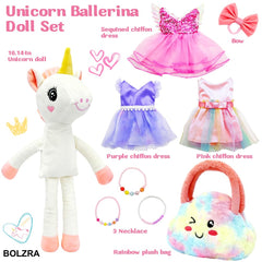 BOLZRA bow accessory adds charm to unicorn outfits during playtime.