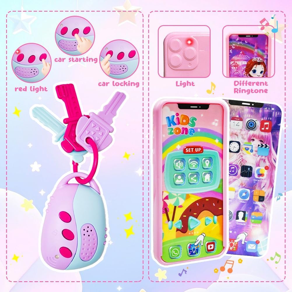 BOLZRA Play Purse Toy keys: interactive unlock/lock sounds enhance storytelling