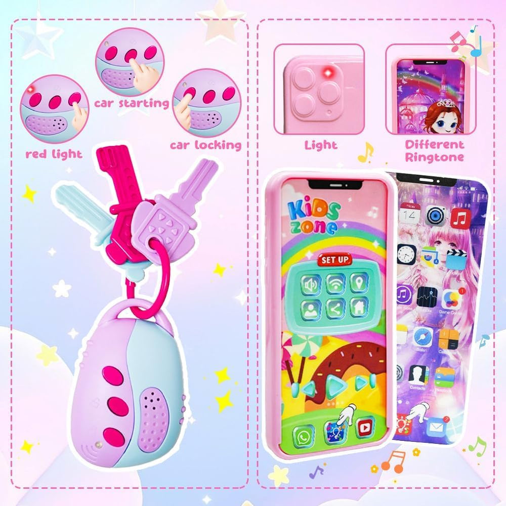 BOLZRA Play Purse Toy keys: interactive unlock/lock sounds enhance storytelling