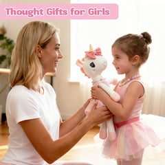 BOLZRA rainbow plush bag keeps essentials organized during playtime.