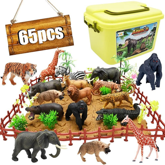 Bolzra safari elephant figure for imaginative play and color-rich zoo scenes