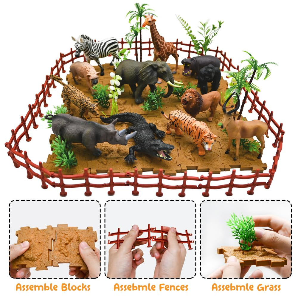 Bolzra safari tiger figure inspires dynamic action in kid-friendly habitats