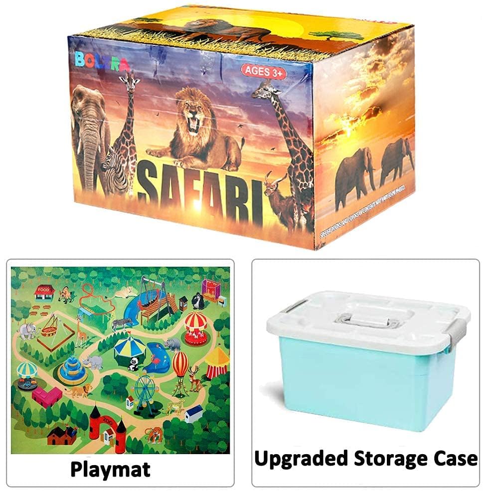 Bolzra safari trees 8-piece set adds lush backdrop for jungle adventures.