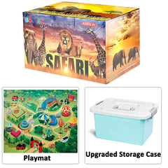 Bolzra safari trees 8-piece set adds lush backdrop for jungle adventures.
