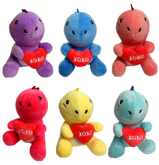BOMBPARK dinosaur plush 6pc set, classroom-friendly for exchanges and party favors.