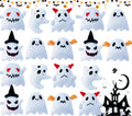 BOMBPARK Halloween ghost plush, soft cuddle buddy for kids.