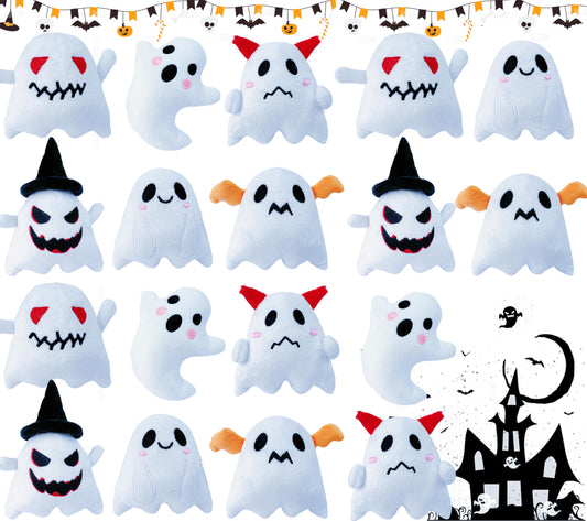 BOMBPARK Halloween ghost plush, soft cuddle buddy for kids.