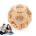 Bomggic Valentines dinner dice with 12 choices for fun date nights.
