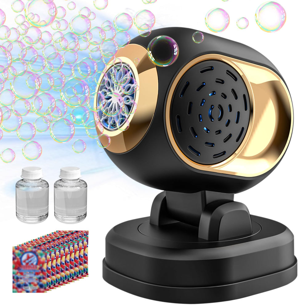 LED glow enhances evening celebrations with shimmering bubbles.