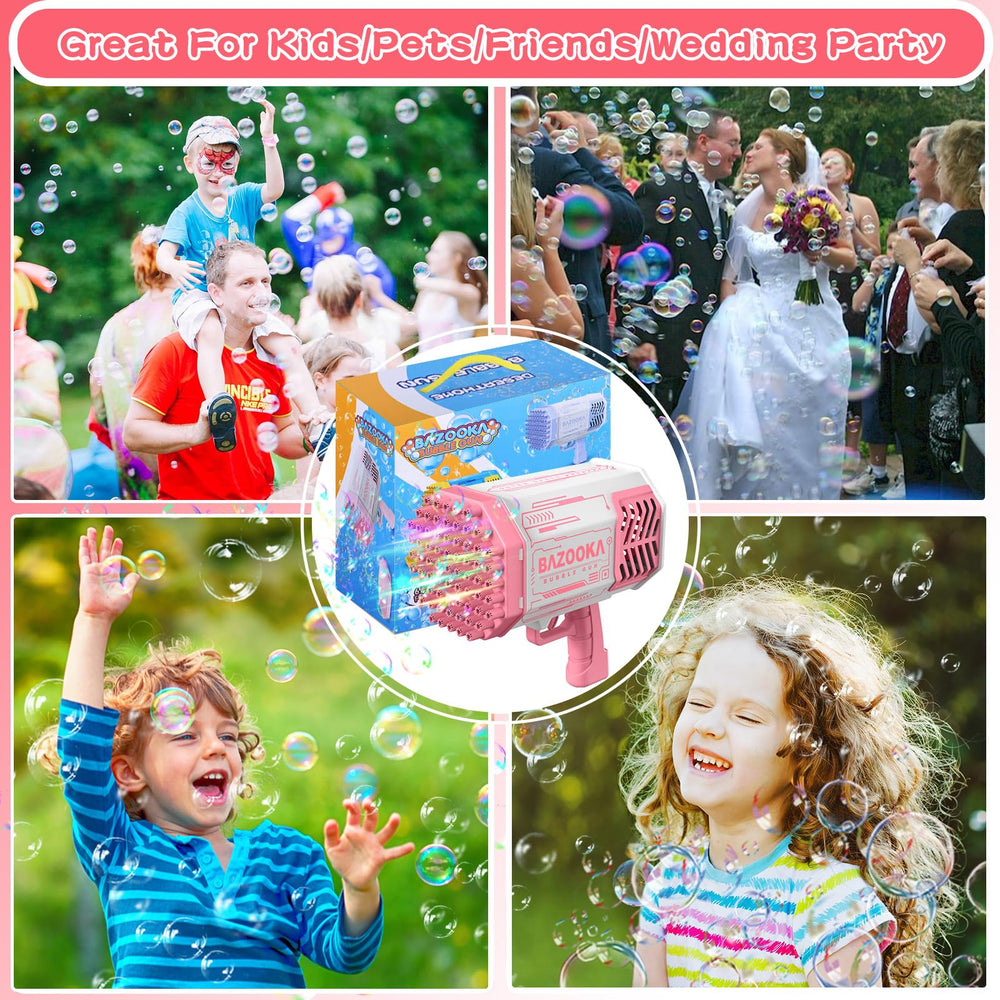 Kids enjoy outdoor BOMOCO bubble play under sunny skies