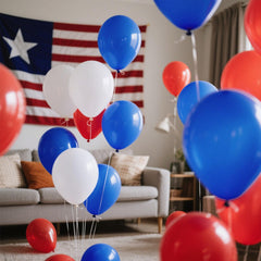Bomsi 4th of July balloon styling for patriotic displays