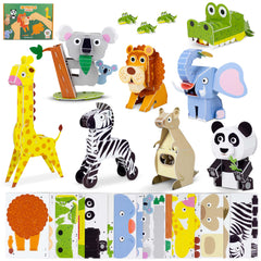 BONNYCO elephant 3D puzzle boosts fine motor skills during jungle play.
