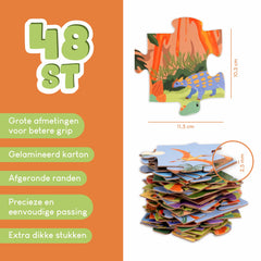 BONNYCO brachiosaurus puzzle preview offers easy handling and accurate placement.