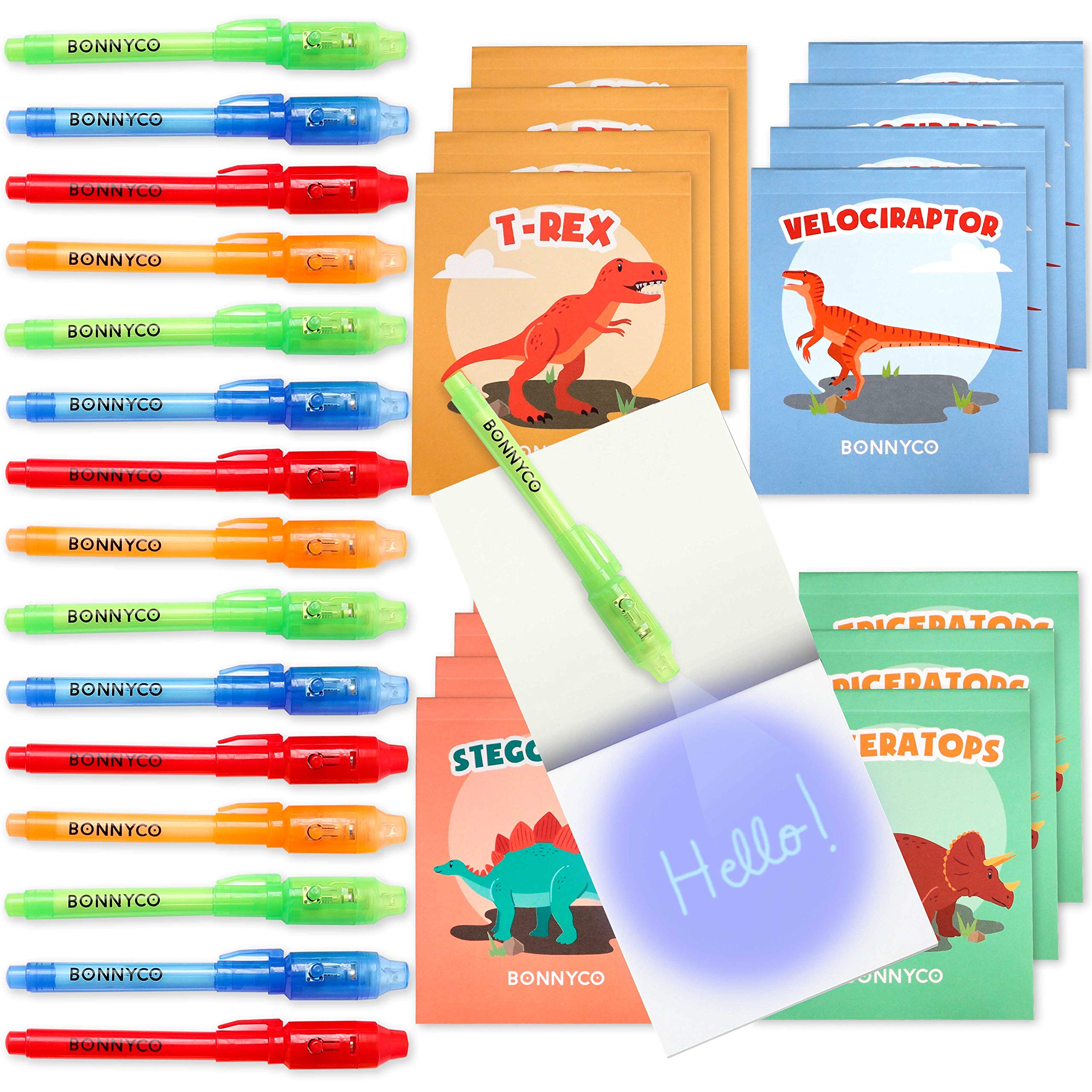 BONNYCO invisible ink pen dinosaur pack ready-made party favors for kids