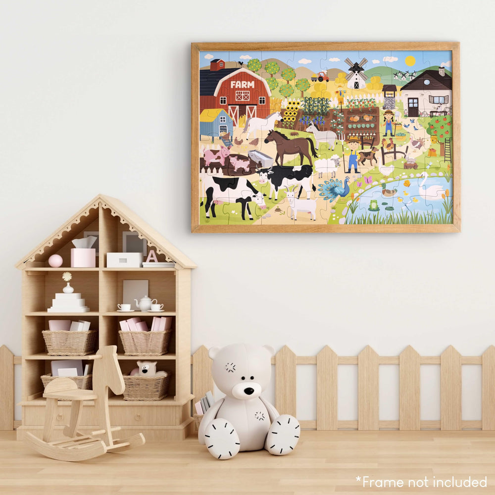 BONNYCO jumbo puzzle pieces are large and easy to handle for ages 2–8.