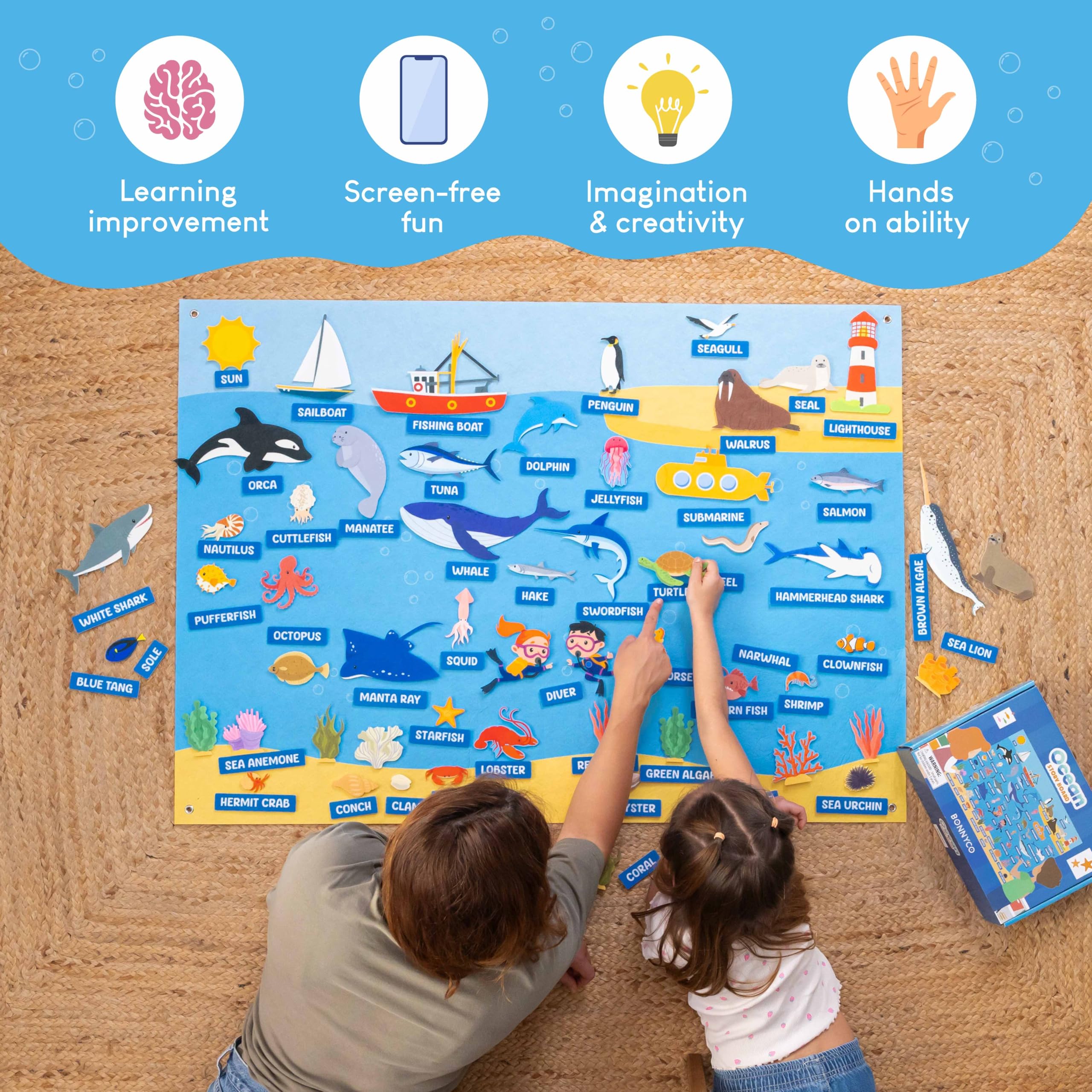 BONNYCO Montessori-classroom sea toy supports early learning through exploration.