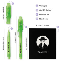 Bonnyco pinata fillers spark imagination with glow-in-the-dark mystery writing.