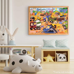 BONNYCO transportable jumbo puzzle stored neatly after play