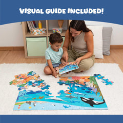 BONNYCO visual guide included helps kids place sea animals correctly for a satisfying finish.