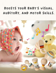 BONOVISTA montessori-inspired instruments invite early rhythm and cause-and-effect play.
