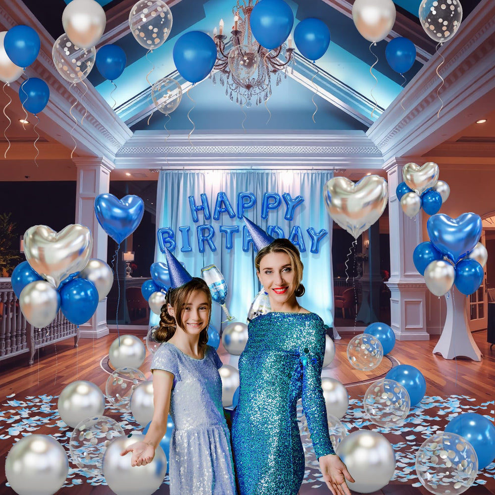 Bonropin silver confetti balloons add sparkle to any birthday celebration