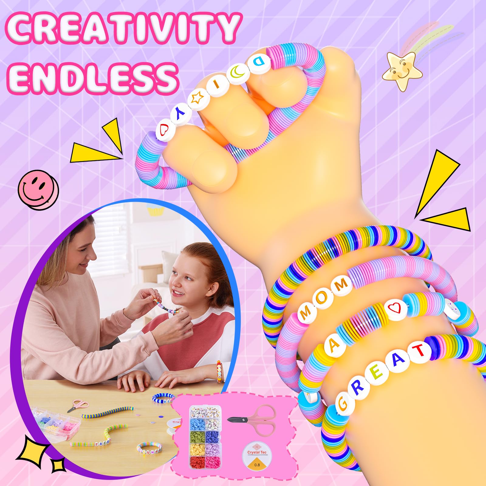 BOOH 3D diamond stickers pack adds sparkle to water bottles and crafts