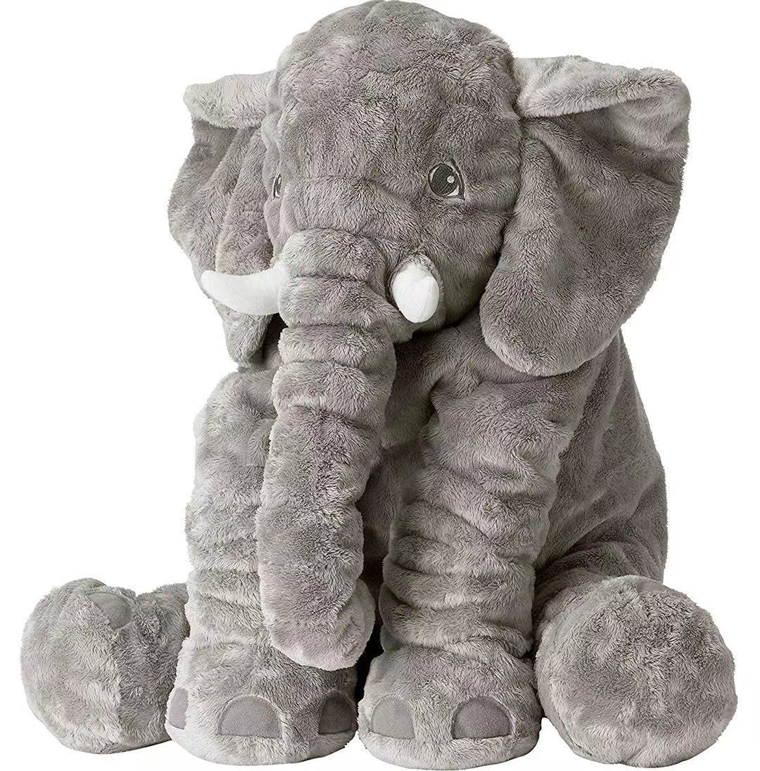 BOOJALOO giant 24-inch elephant plush for cozy hugs
