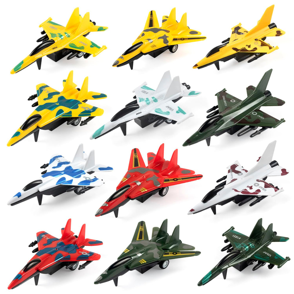 BOOJALOO pull-back airplane jet in action for imaginative play.
