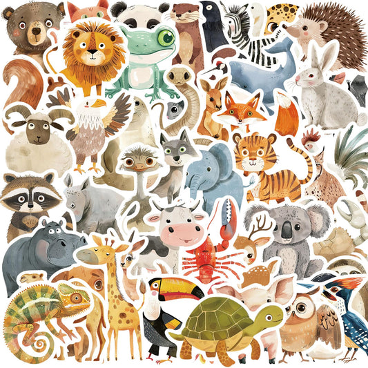 Booppyy cute animal stickers 01 on a laptop for bright personalization