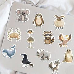 Booppyy cute animal stickers 05 brighten bike, skateboard, or helmet with durable vinyl