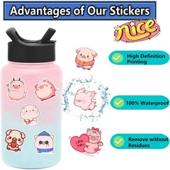Booppyy Pink Pig skateboard decal for bold, long-lasting decoration.