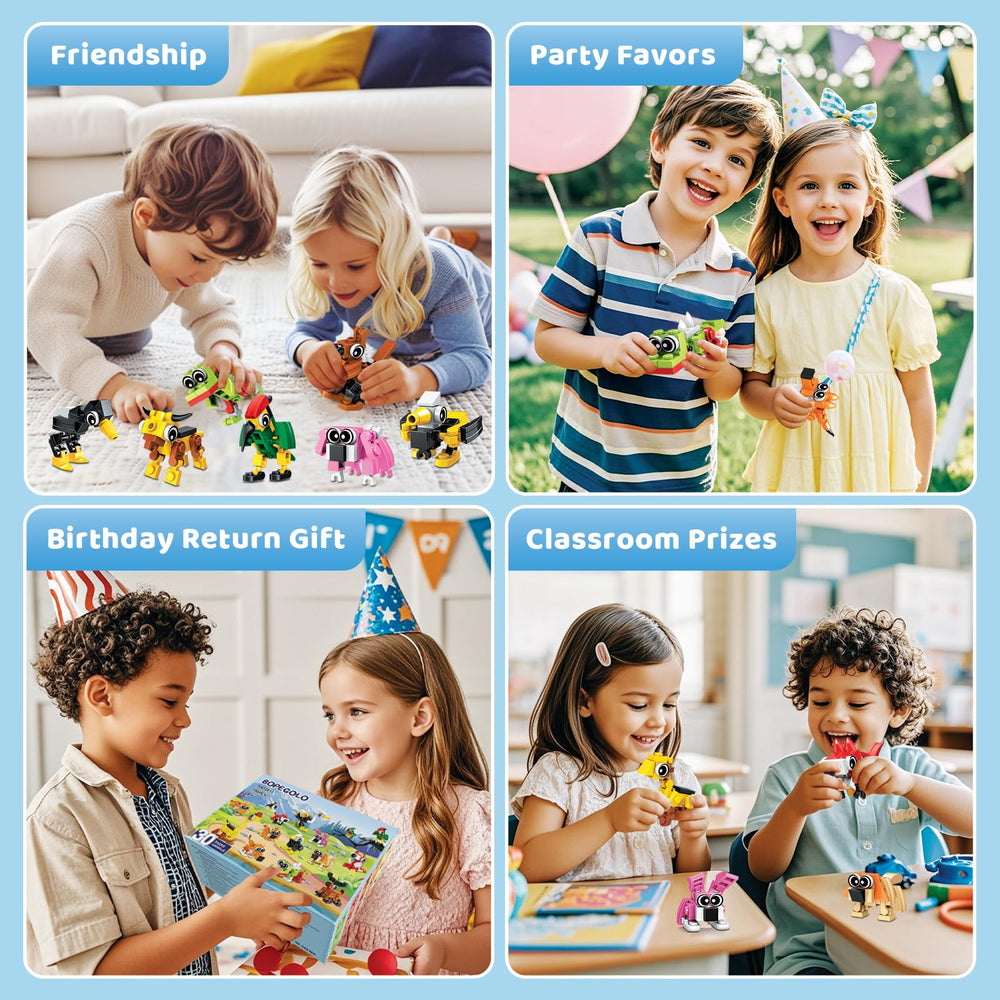 BOPEGOLO crocodile figure set suitable for classroom prizes and party favors