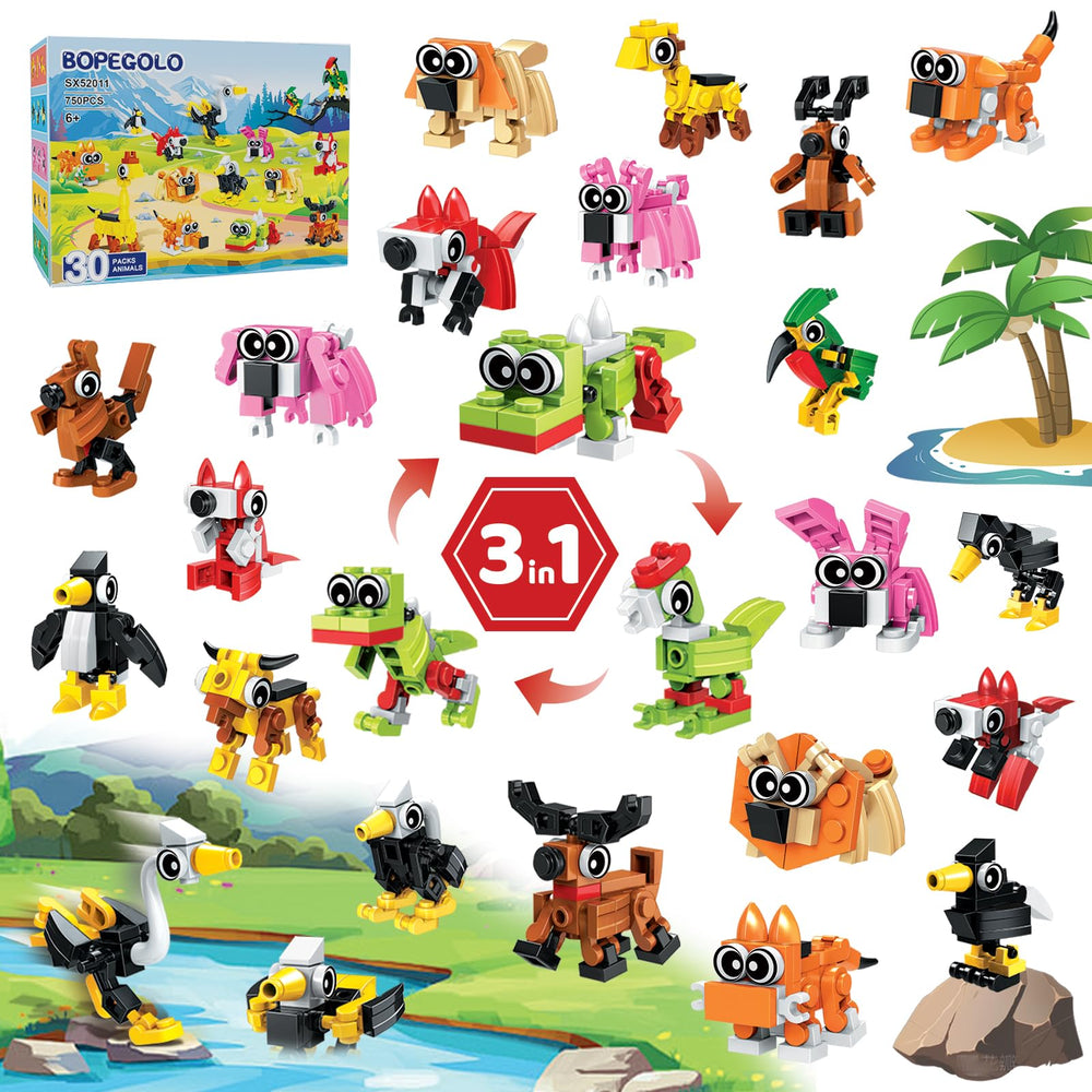 BOPEGOLO mini giraffe building set for kids boosts creativity and color recognition