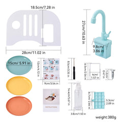 bopoobo Cups Wash and Vegetables Play: hands-on practice washing items safely