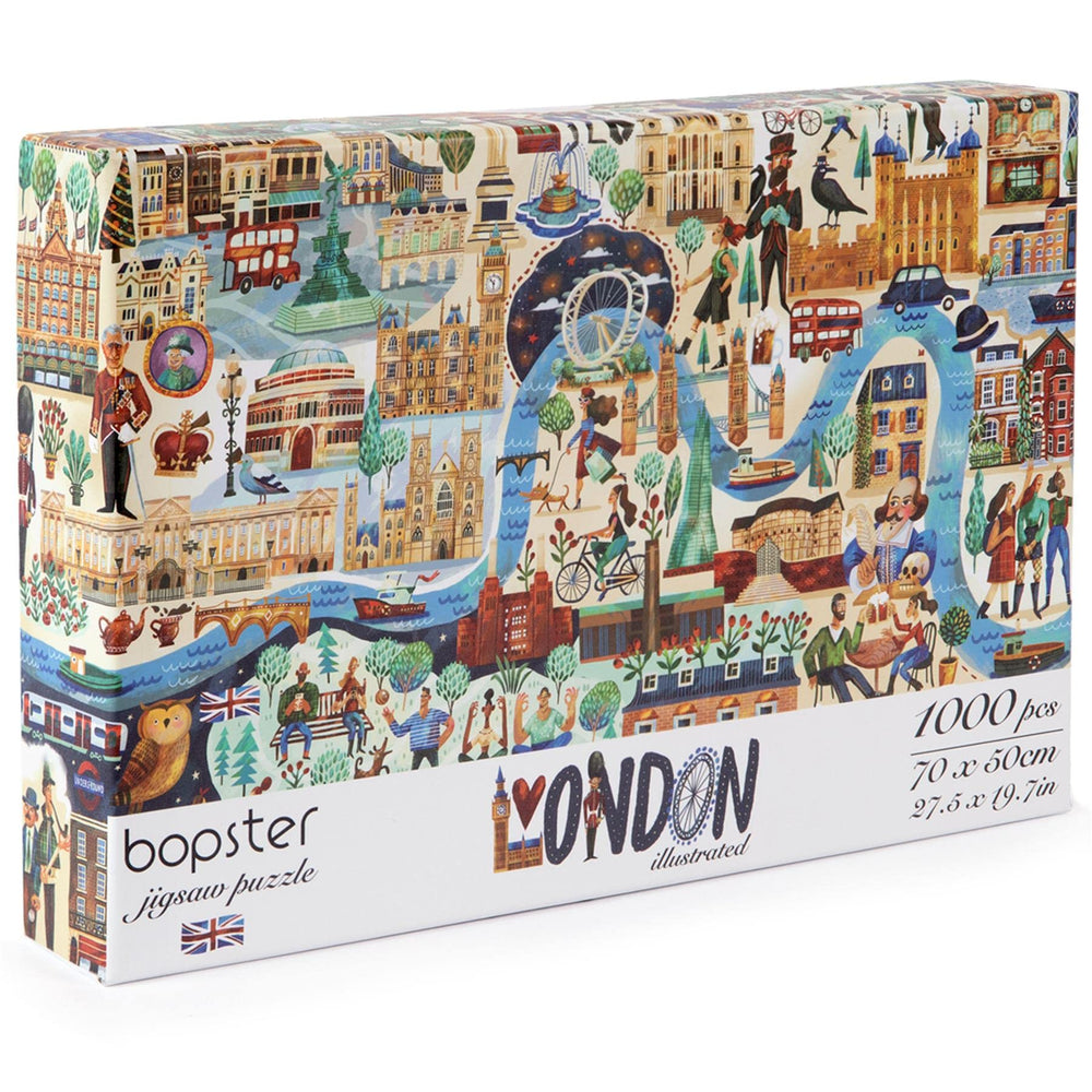 Bopster 1000-piece puzzle with precision-cut pieces for crisper edges