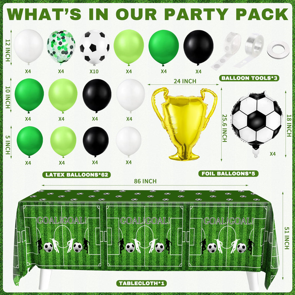 BORAMDO Happy Birthday Soccer Banner welcomes guests with a vibrant motif.