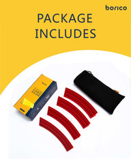 BORICO 4-pack card holder with travel pouch, portable for parties