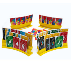 BORICO 4-pack yellow card holders shown stacked for easy access during play