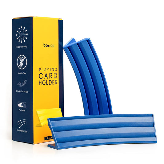 BORICO card holders blue pack 2 keeps cards neatly organized for quick access