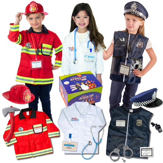 Born Toys fireman costume set sparks imaginative hero play for kids