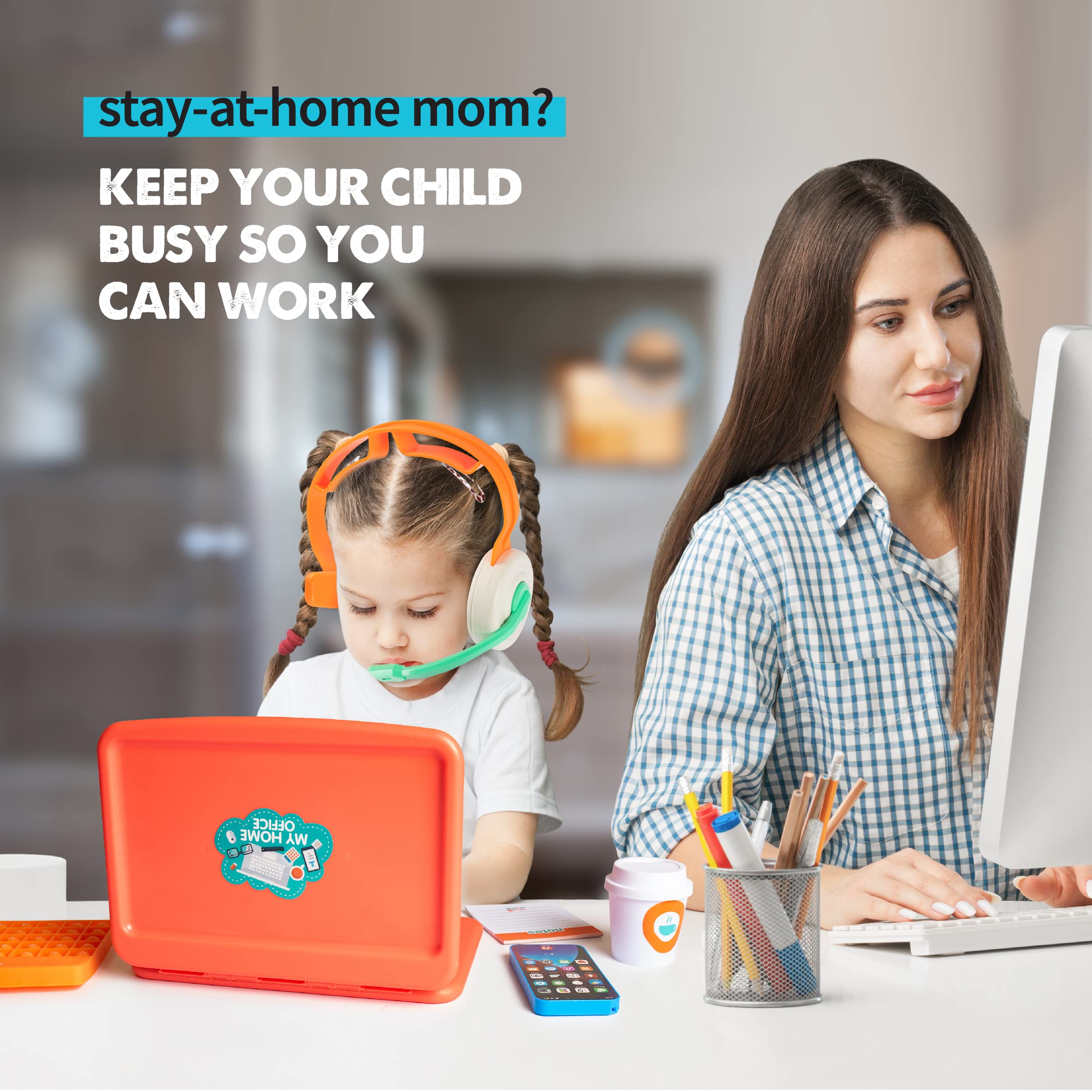 Born Toys headset enables pretend meetings and collaboration.