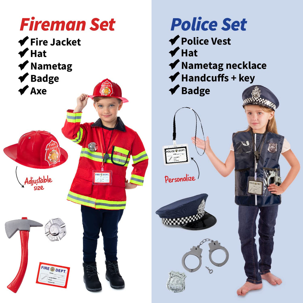 Born Toys police officer costume set with accessories for role-play adventures