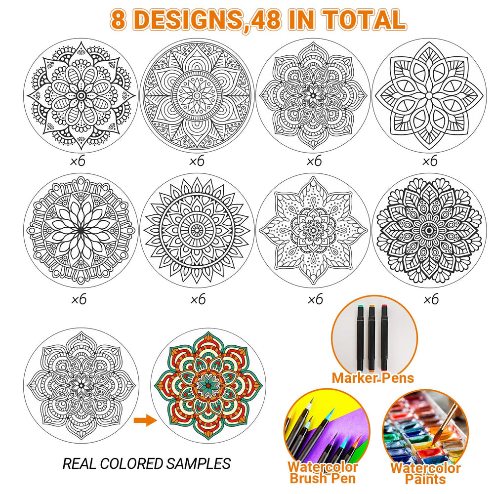 Bosctanuc mandala cards offering 12 patterns for versatile practice