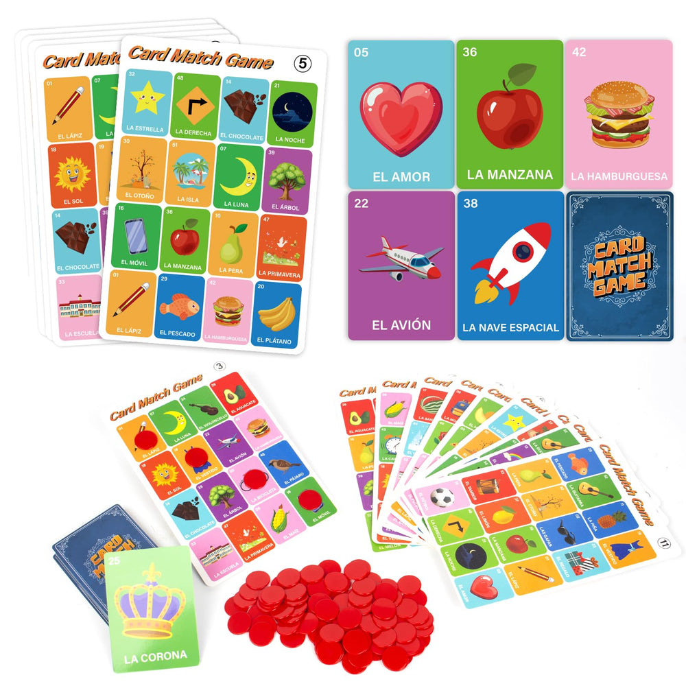 Bosctanuc Loteria 100 red chips for easy marking during family bingo.