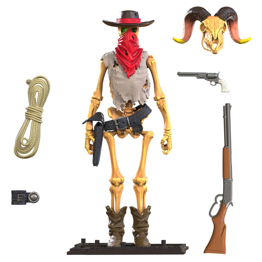 Boss Fight Studio Epic H.A.C.K.S. Barbarian skeleton with weapon options.
