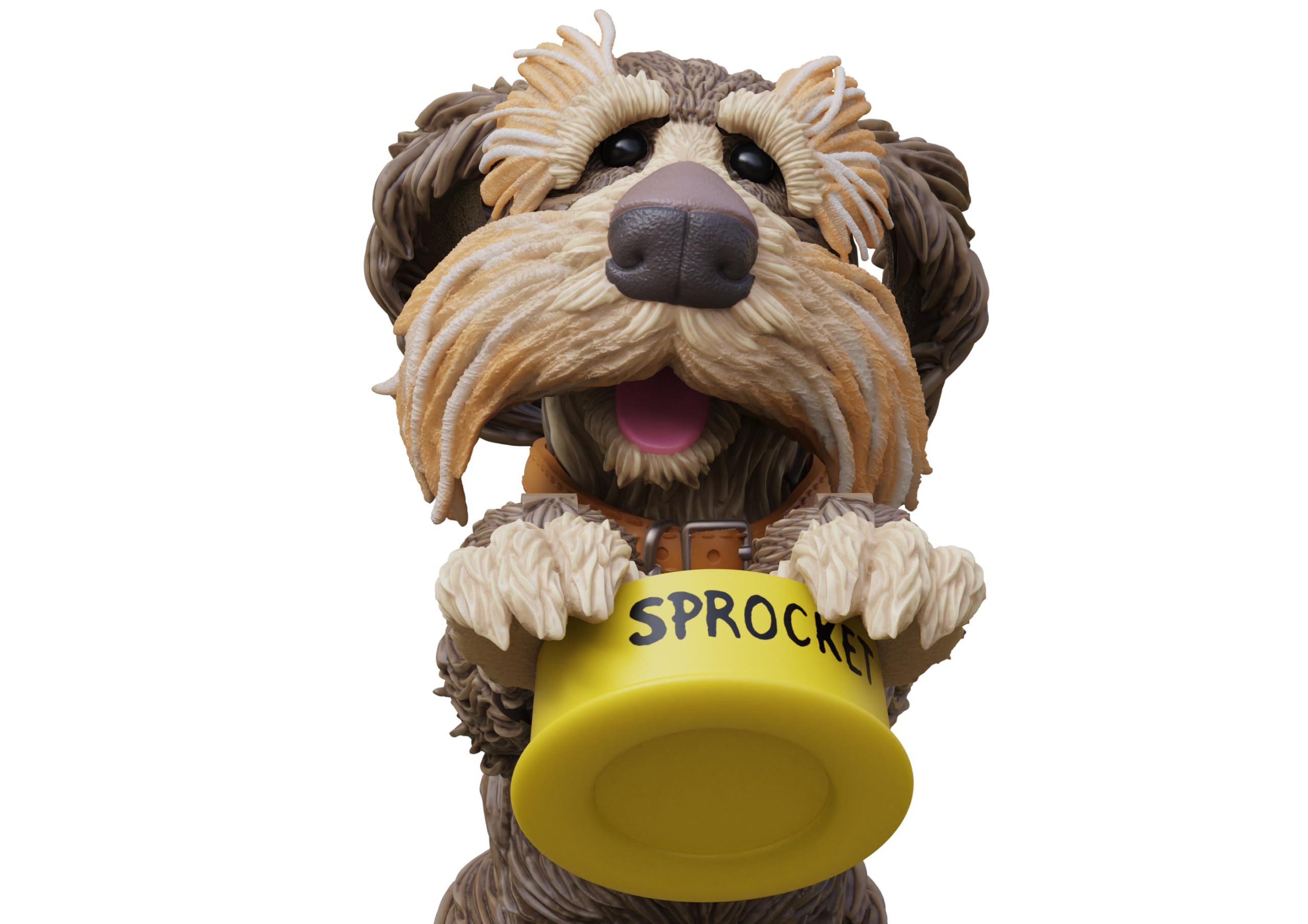 Boss Fight Studio Fraggle Rock Sprocket 14+ articulation enables lifelike posing.