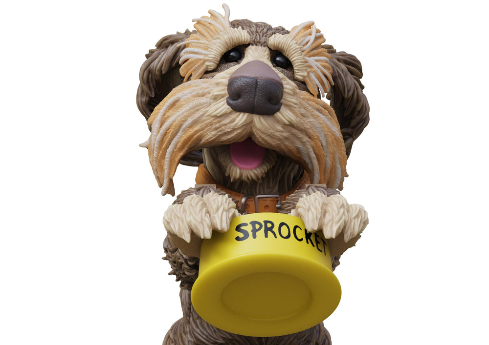 Boss Fight Studio Fraggle Rock Sprocket 14+ articulation enables lifelike posing.