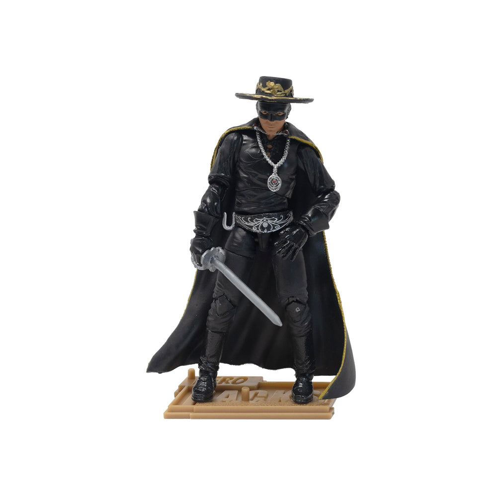 Boss Fight Studio Hero H.A.C.K.S. Alejandro Murrieta with hat enhances authentic Zorro look for display.