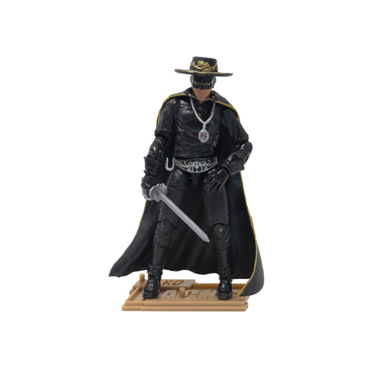 Boss Fight Studio Hero H.A.C.K.S. Alejandro Murrieta with hat enhances authentic Zorro look for display.