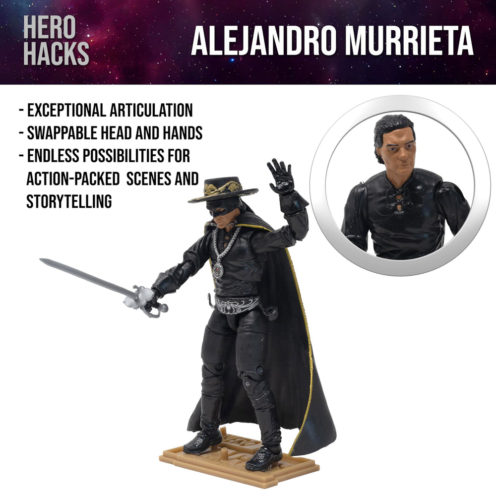 Alejandro Murrieta whip supports swashbuckling poses for scene variety.